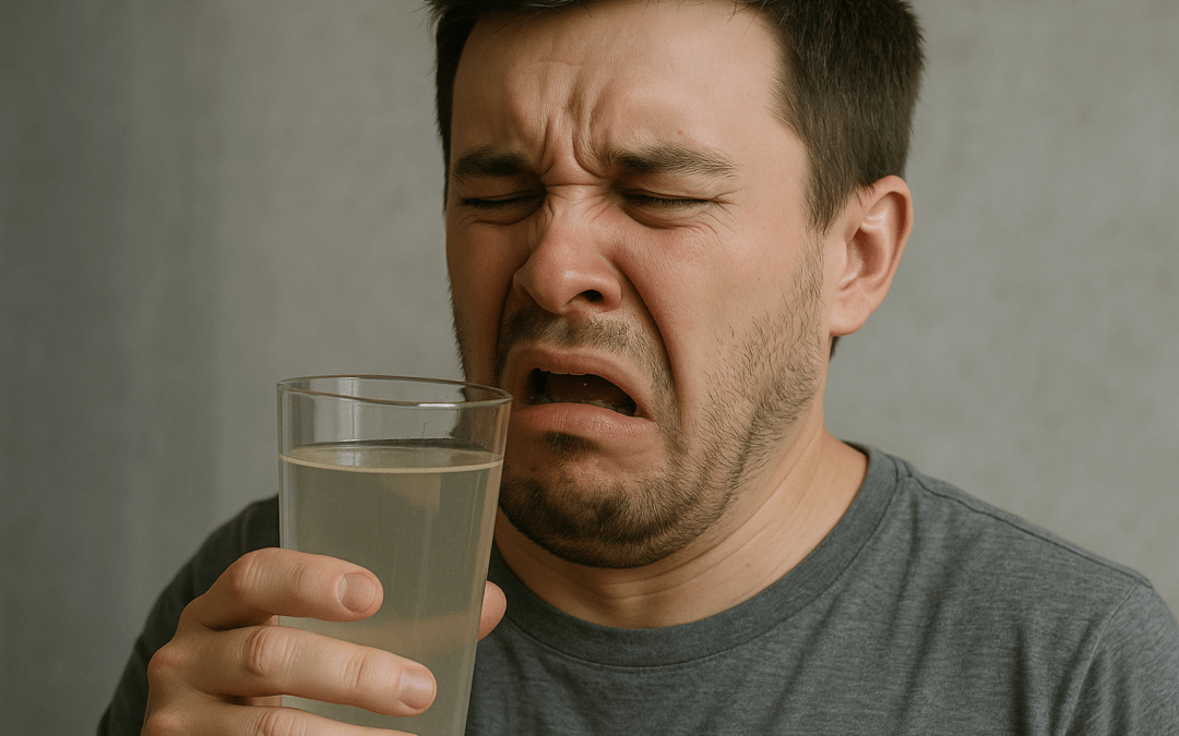 why does my water taste weird